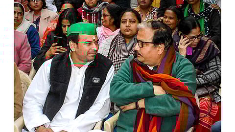 RJD dharna at ED office