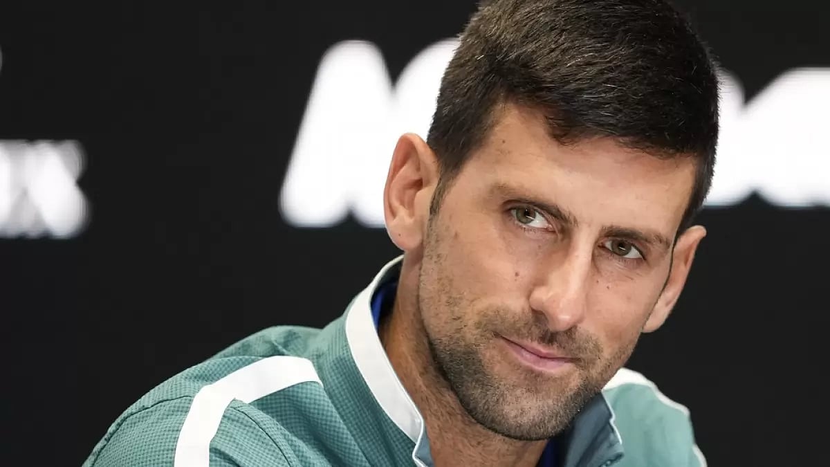 AP : World no. 1 Tennis player Novak Djokovic
