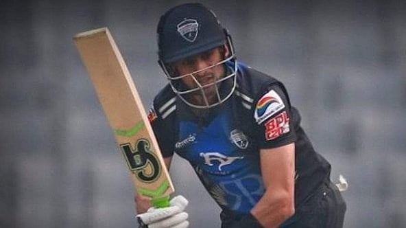 X/Shoaib Malik : File photo of Pakistan cricketer Shoaib Malik in action for his former franchise Rangpur Riders at the Bangladesh Premier League. 