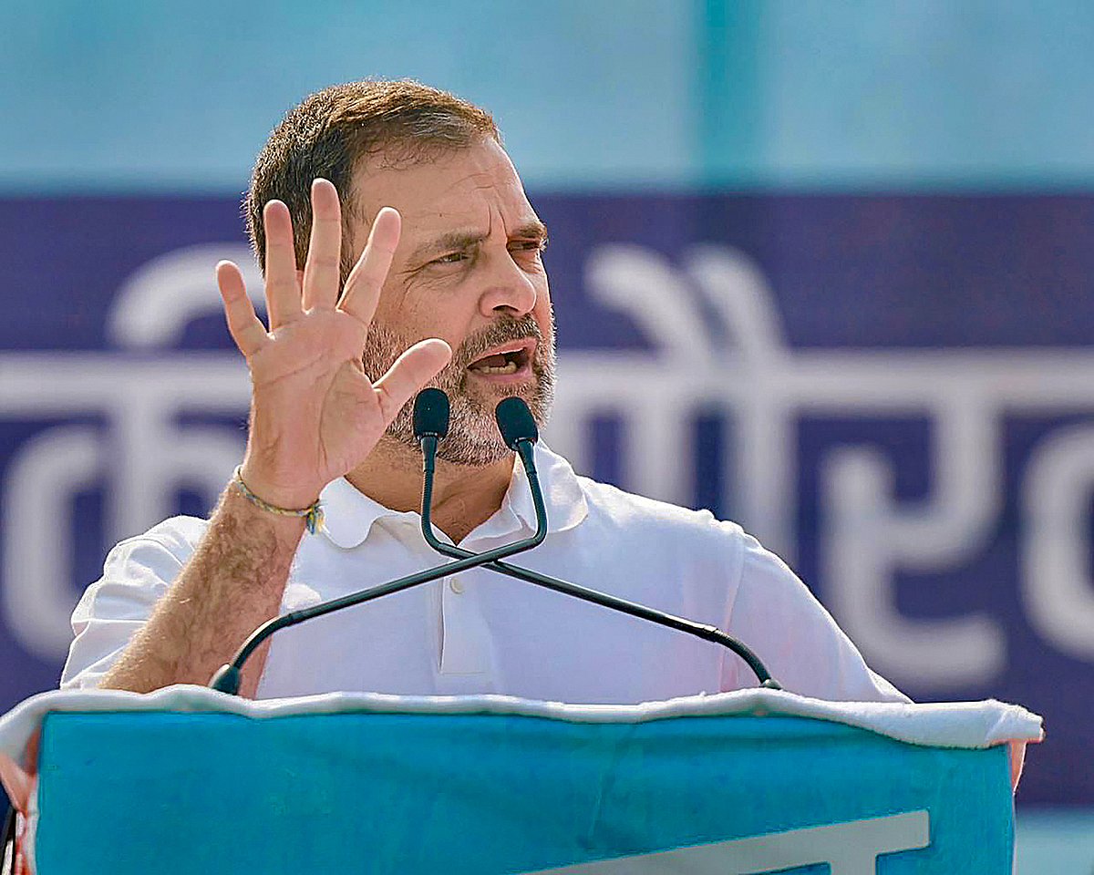 PTI : Rahul Gandhi during Bharat Jodo Nyay Yatra