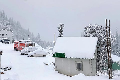 Snowfall in Manali