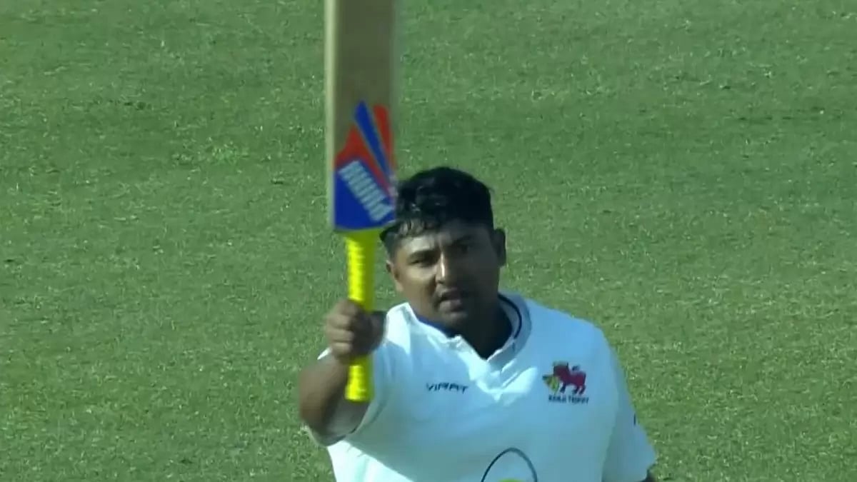 File Photo : Sarfaraz Khan played 161-run knock in the second unofficial Test against England Lions 