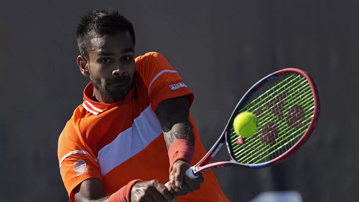 AP : Australian Open 2024: India's Sumit Nagal in action 