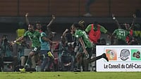 Nigeria Vs Tanzania Live Streaming, AFCON 2025: When, Where To Watch NGA vs TAN In Africa Cup of Nations? AP : Ademola Lookman, left, celebrates with teammates after scoring his side's second goal during the African Cup of Nations round of 16 football match between Nigeria and Cameroon, at the Felix Houphouet Boigny stadium in Abidjan, Ivory Coast
