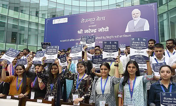 Photo - Sonu Mehta via Getty Images : The Rozgar Mela at National Media Centre. Representational Photo