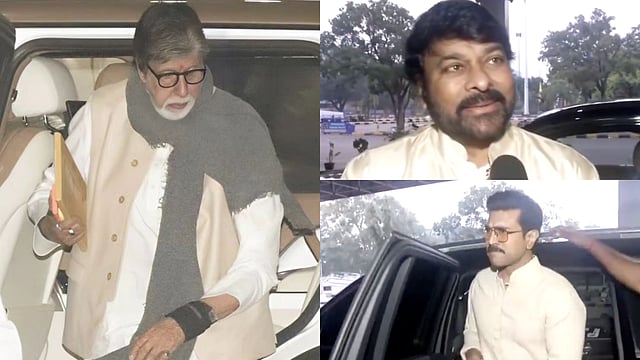 Ram Mandir Ceremony: Amitabh Bachchan-Abhishek Bachchan Fly To Ayodhya; Chiranjeevi, Ram Charan Join