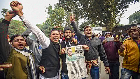RJD protest against Nitish Kumar