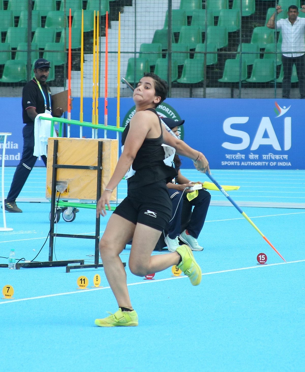 Featuring in her fourth Khelo India Youth Games, Deepika surpassed her previous Games best by throwing a distance of 56.79m to clinch the gold medal at the Jawaharlal Nehru Stadium in Chennai on Thursday. - SAI