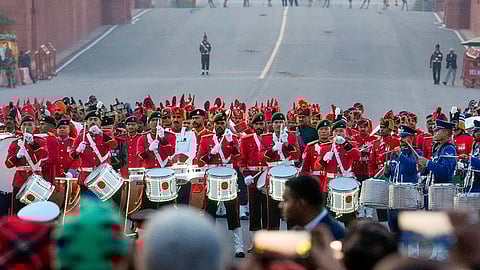 Rehearsal For Beating Retreat Ceremony