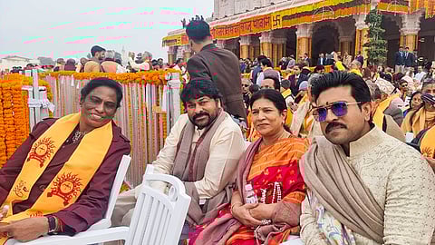PT Usha, K Chiranjeevi and Ram Charan