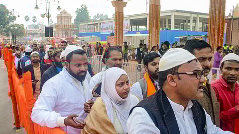 Devotees visit Ram Mandir in Ayodhya