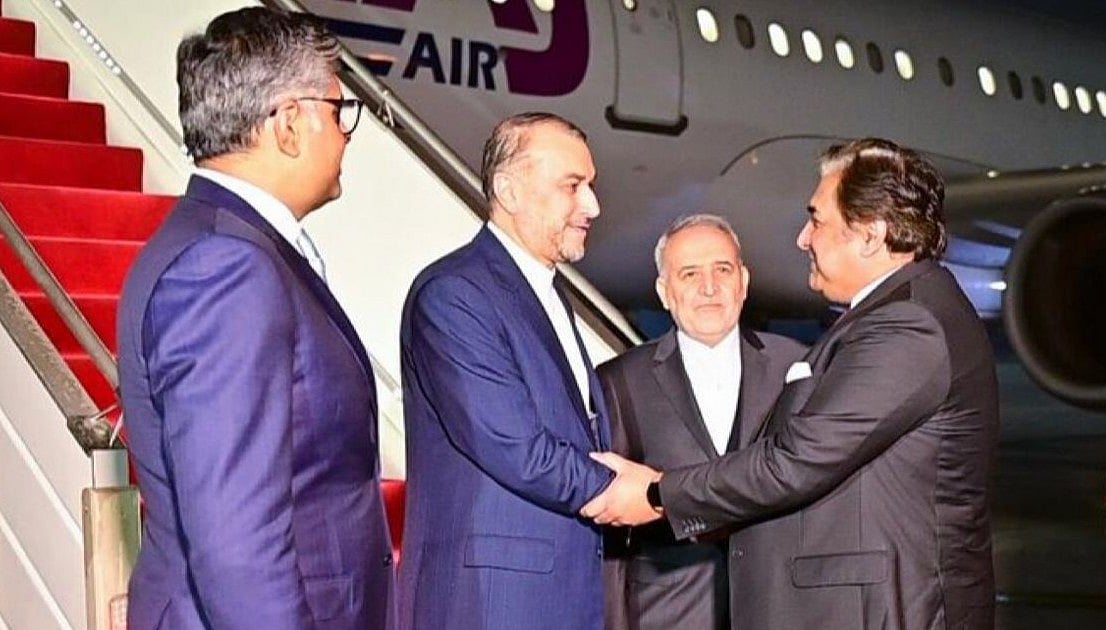 Source: X/@ForeignOfficePk : Iran’s Foreign Minister Hossein Amir-Abdollahian arrives in Pakistan 