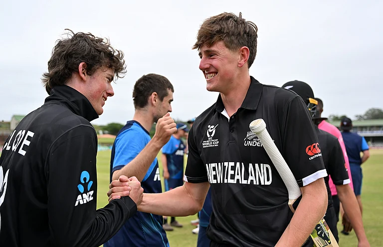 Representative Image of the New Zealand U-19 team - X/ @BLACKCAPS