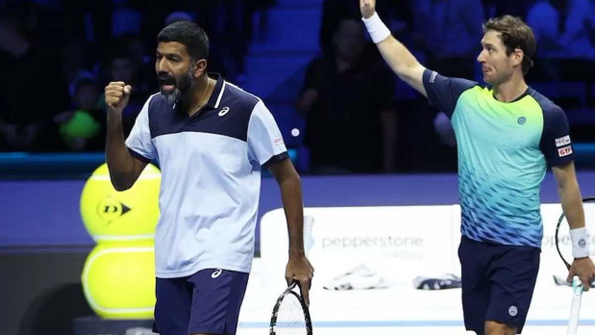 X/@AITA__Tennis : Rohan Bopanna and his partner Matthew Ebden at Australia Open 2024
