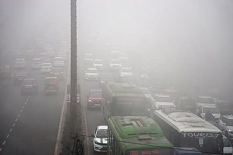 Dense fog in Delhi