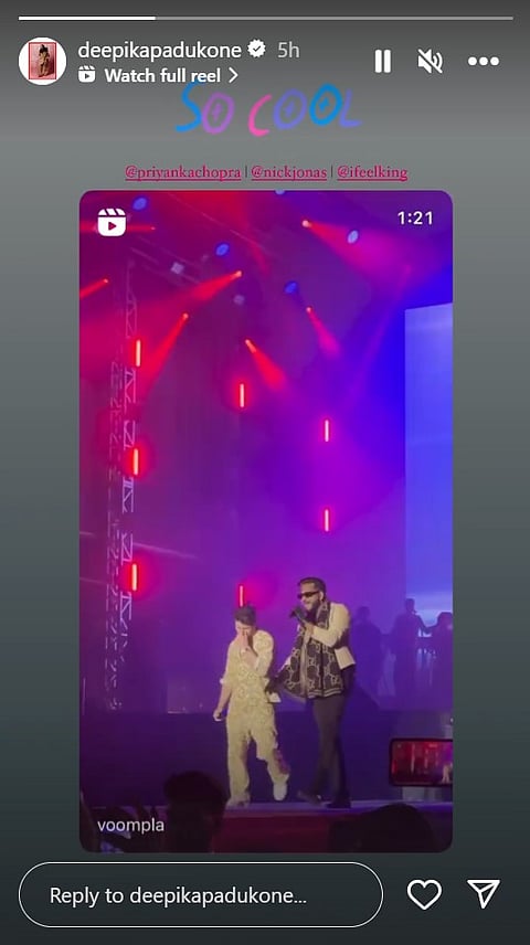 Deepika Padukone's Instagram Story