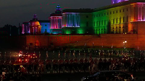 Rehearsal For Beating Retreat Ceremony