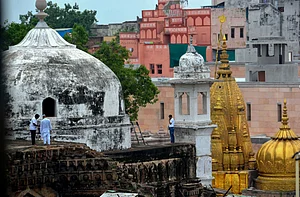 PTI - File Photo : Hindus Offer Prayers At Bhojshala As ASI Survey Continues
