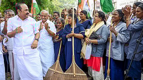 Protest in Thiruvananthapuram