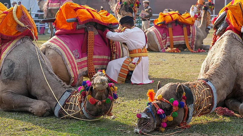 Rehearsal For Beating Retreat Ceremony