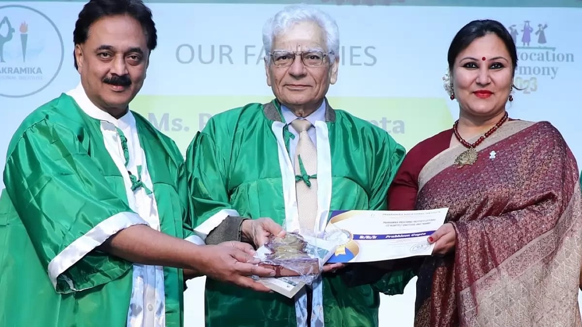 Prakramika Vocational Institute Felicitates Mrs. Prabhleen Gupta For Helping Out Neurodivergent Young Professionals.