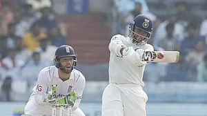 X/ @BCCI : India vs England, 1st Test: Yashasvi Jaiswal hits a shot during IND's first innings
