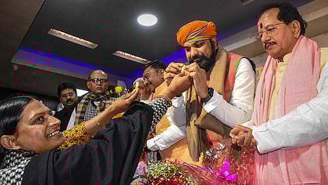 BJP leaders felicitated