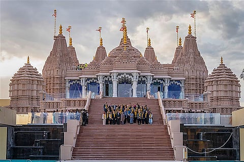 Ambassadors visit UAE''s BAPS Hindu Mandir