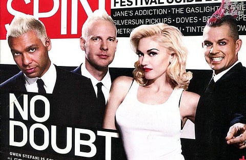 No Doubt on the cover of Spin Magazine in 2009