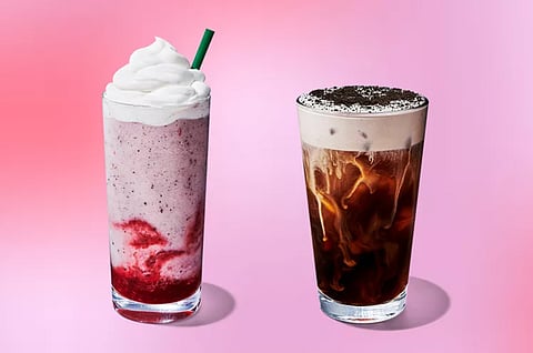Starbucks' new Chocolate-Covered Strawberry Crème Frappuccino and Chocolate Hazelnut Cookie Cold Brew