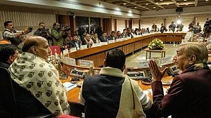 (PTI photo) : All party meet ahead of Budget Session of parliament