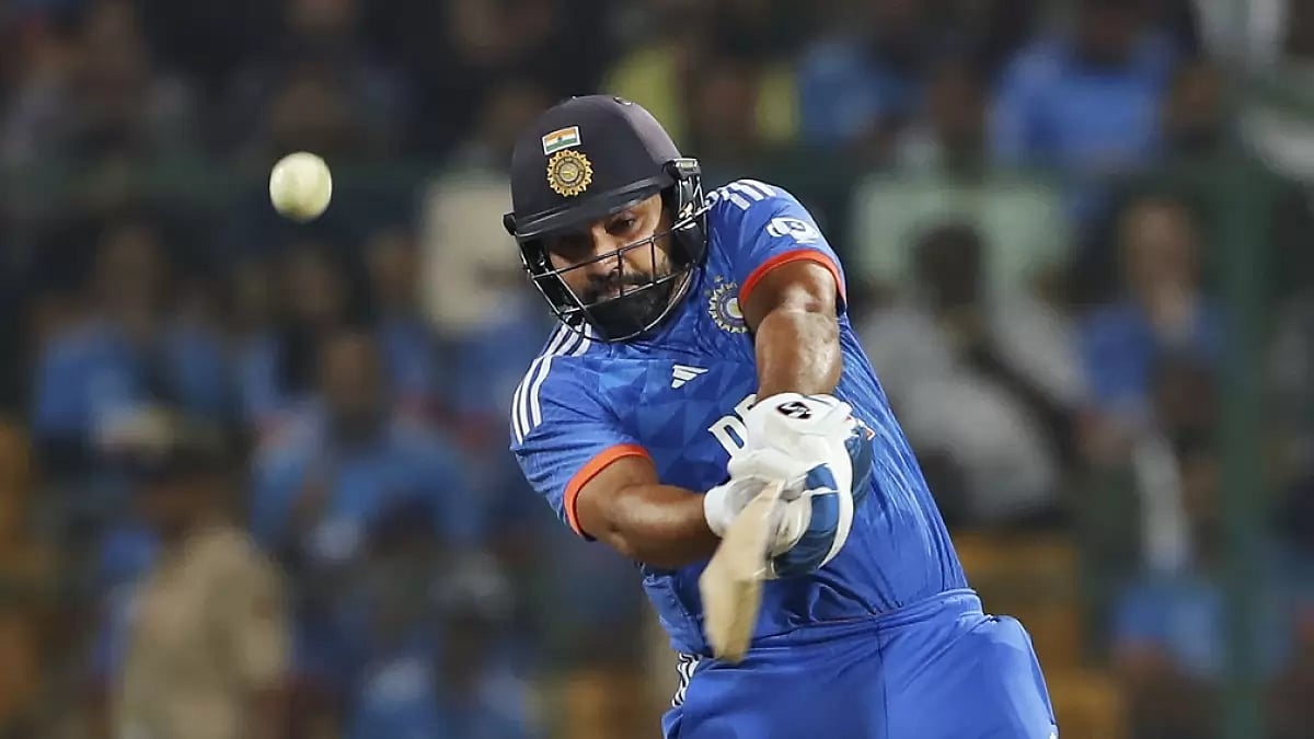 India captain Rohit Sharma scored an unbeaten 121 in the third T20I against Afghanistan in Bengaluru - AP