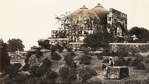 A file photo of Babri Masjid from the 1800s