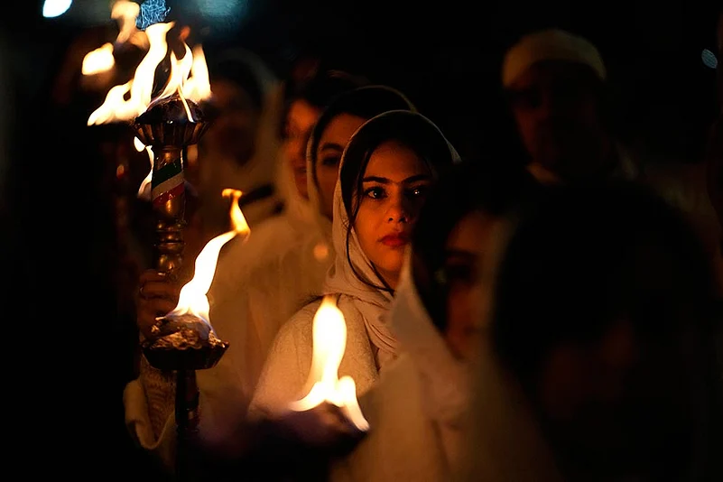 Celebrations of ancient mid-winter Sadeh festival