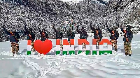 ITBP jawans wish people on Republic Day