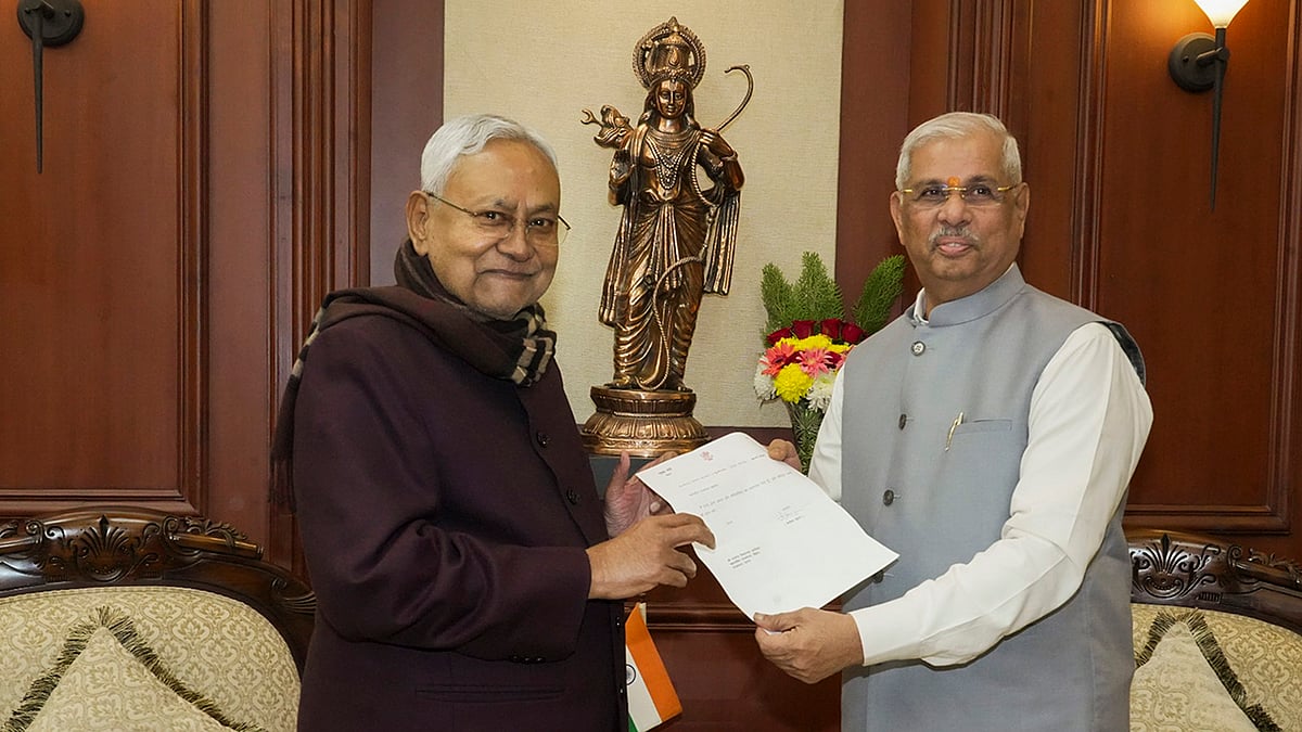 Photo: PTI : Nitish Kumar resigns as Bihar CM