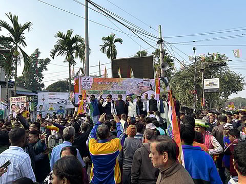 TMC rally at Hazra Crossing