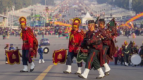 Rehearsal For Beating Retreat Ceremony