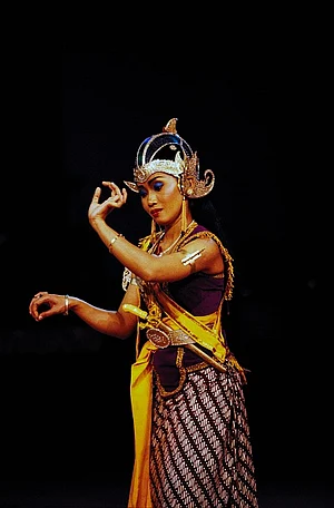 Getty Images : An actor playing Sita in a performance of the epic Ramayana in Indonesia.