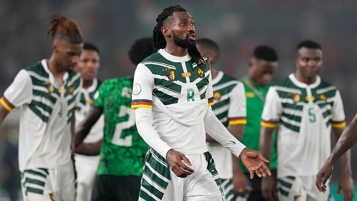 Photo: AP/Sunday Alamba : AFCON Soccer: Nigeria vs Cameroon