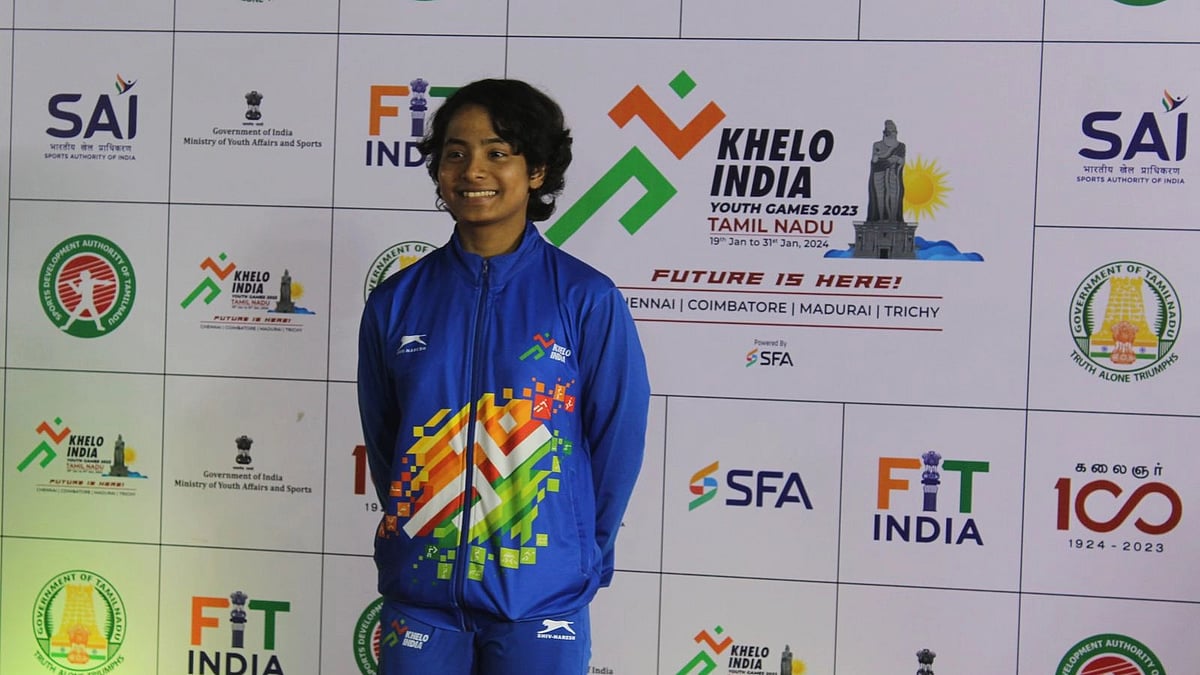 Photo: SAI : Pahi Bora shaved around 3 seconds off her previous personal best in the 200m backstroke final.