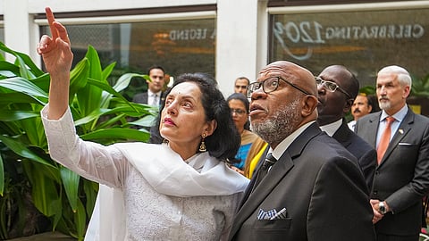 UNGA President Dennis Francis in Mumbai