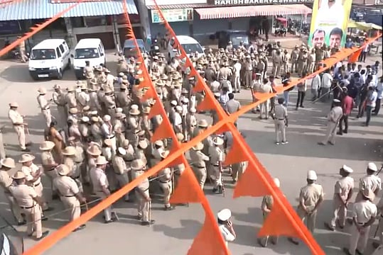 Karnataka Village Tense After Protest By BJP, Bajrang Dal Over Removal Of Hanuman Flag; Security Upped
