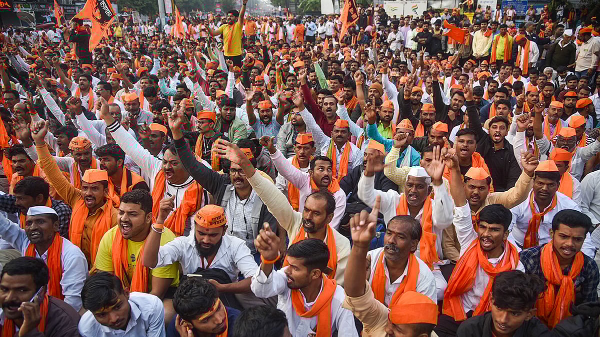 | Photo: PTI : Protest called off after Maha govt accepted demands 