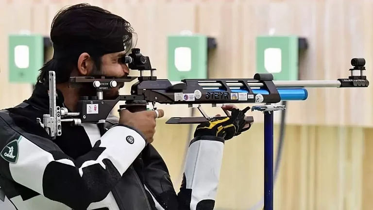 ISSF World Cup 2024: Divyansh Singh Panwar broke the world record and won gold in 10m air rifle
- (X/ Capapie Sports)