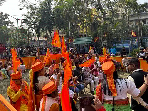 Bahumukhi Seva Samiti’s meeting at Sasmal Park.