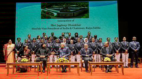 VC Dhankhar interacts with NSS volunteers