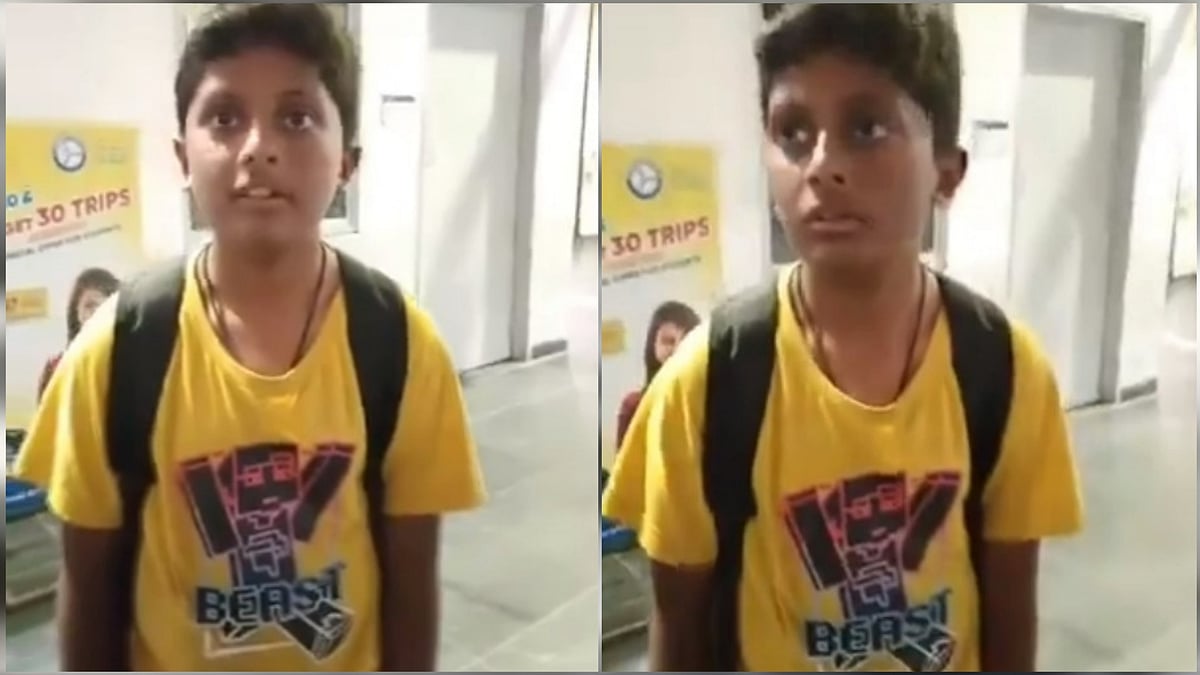 X : The Bengaluru boy was spotted by a woman at Nampally metro station in Hyderabad 