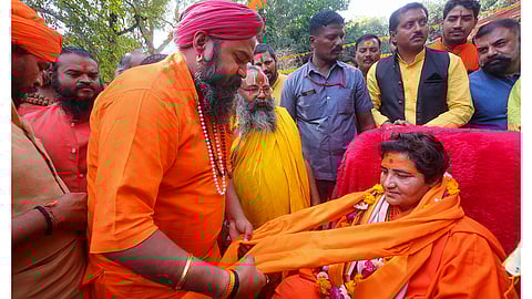 Pragya Thakur celebrates her Sanyas Diwas