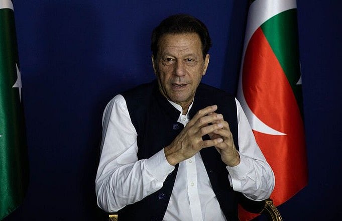 X/ @bpolitics : Former Pakistan cricketer and Prime Minister Imran Khan